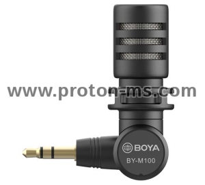 BOYA Miniature Condenser Microphone BY-M100, 3.5mm