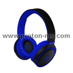 Headphones with microphone MAXELL B52 black and blue