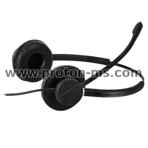 Headphone Addasound Crystal 2872 Duo, UC, Black