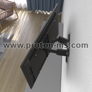 Hama Ultra-slim OLED TV Wall Bracket, Swivel, Tilt, Pull-out, 229 cm (90"), blk