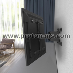 Hama Ultra-slim OLED TV Wall Bracket, Swivel, Tilt, Pull-out, 229 cm (90"), blk
