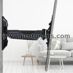 Hama FULLMOTION TV Wall Bracket, 3 Stars, 122 cm (48"), 1 arm, black
