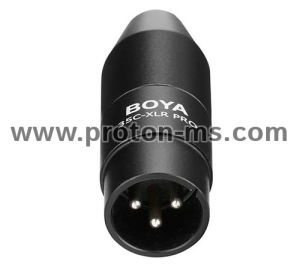 BOYA Mini-Jack to XLR Adapter with Power Convert 35C-XLR Pro