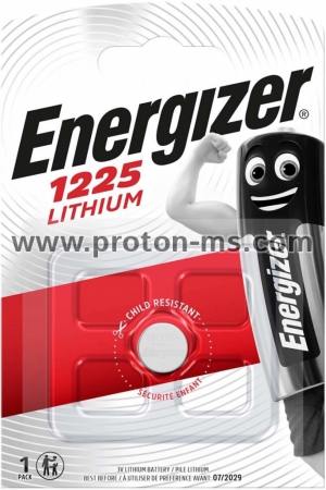 Lithium Button Battery ENERGIZER  BR1225 3V  1 pcs in blister /price for 1 battery/