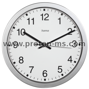 Стенен часовник Hama CWA100, Диаметър 30 см., Бял