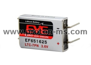 Lithium thionylchlorid battery LTC-7PN  EP651625 industrial 3,6V  750mAh EVE BATTERY