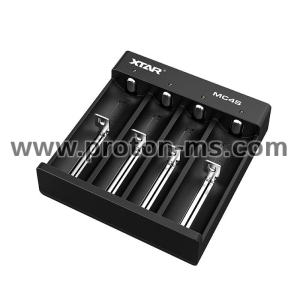 Зарядно у-во  XTAR MC4S, USB Type-C, Universal Charger, LiIon & NIMH, 18650, CR123, AA, AAA