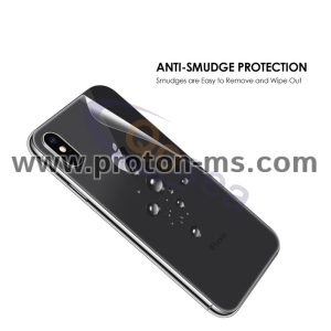 iPhone X 10, Ултратънък Back Screen Protector 3X Clear LCD Guard Shield Film Skin Ultra thin