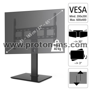 Hama FULLMOTION TV Stand, 165 cm (65"), black