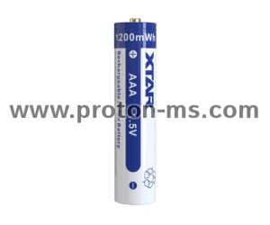 Rechargeable Battery LiIon 10440 AAA R03  1,5V 800mAh 4 pcs in PVC case  XTAR
