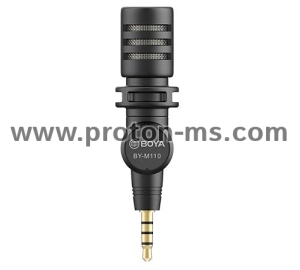 BOYA Miniature Condenser Microphone BY-M110, 3.5mm
