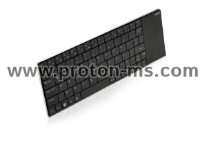 Безжична клавиатура RAPOO E2710, Мултимедийна, 2.4Ghz, Тъч-пад, Кирилизирана, Черена