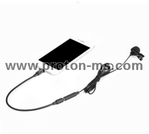 BOYA Clip-on Lavalier Microphone for iOS devices BY-M2D, Lightning