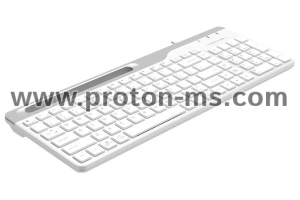 Keyboard A4TECH FK25, Smartphone Cradle, White