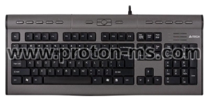 Multimedia keyboard A4TECH KL-7MUU, Ergo, Output headphone and microphone
