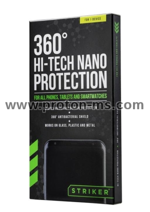 Антибактериален комплект 3 в 1 STRIKER 360º, Hi-Tech Nano Protection за телефони