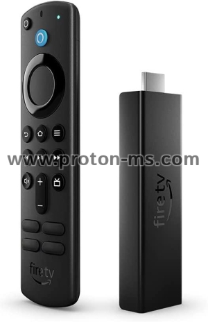 Мултимедиен плеър AMAZON Fire TV Stick Max, Wi-Fi 6, Alexa Voice Remote, Черен