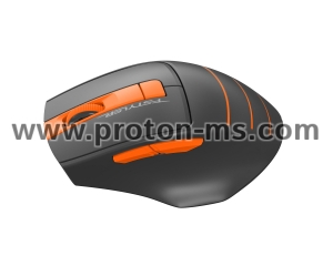 Оптична мишка A4tech FG30S Fstyler, безжична безшумна, Оранжев