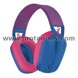 Gaming Wireless Headphones Logitech G435 Lightspeed Wireless, Microphone, Blue/Pink