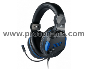 Геймърски слушалки Nacon Bigben PS4 Official Headset V3, Микрофон, Черен/Син