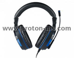 Gaming headset Nacon Bigben PS4 Official Headset V3, Microphone, Black/Blue