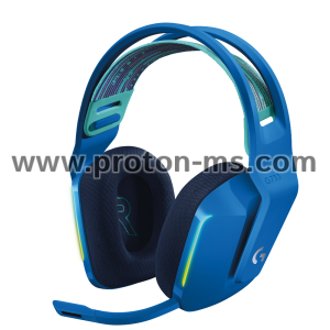 Геймърски слушалки Logitech G733 Blue Lightspeed Wireless RGB, Микрофон, Сини