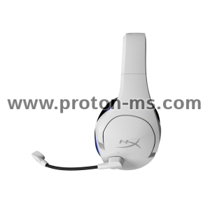 Геймърски безжични слушалки HyperX, Cloud Stinger Core Wireless (PS5), Микрофон, Бял/Син
