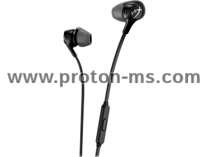 Геймърски слушалки тапи с микрофон HyperX Cloud Earbuds II Black