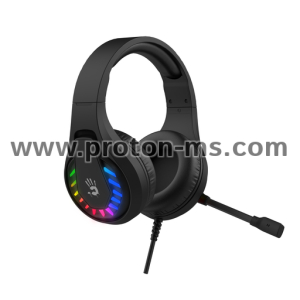 Геймърски слушалки A4TECH Bloody G230, USB, 7.1, RGB, Микрофон, Черни
