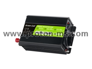 Inverter PRO DUO 12V/24V to /220 V  DC/AC 300/600W INVGC1224M300DUO Modified Sine Wave, GREEN CELL