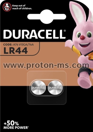 Батерия алкална LR44  AG13  2pk блистер 1,55V  DURACELL