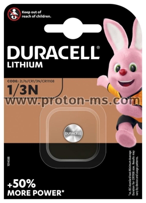 Lithium battery CR-1/3N  3V  за глюкомери и фото DURACELL DL1/3N