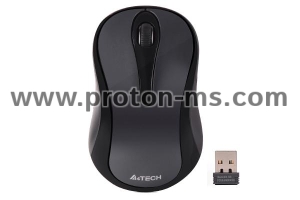 Wireless mouse A4tech G3-280N-1, V-Track PADLESS,  grey