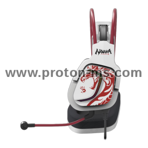 Gaming headphone A4TECH Bloody G575 Naraka, USB, RGB, Microphone, White