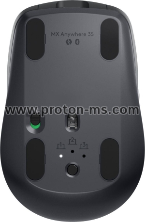 Wireless Laser mouse LOGITECH MX Anywhere 3S Graphite, Bluetooth