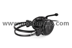 Headphones A4TECH HU-30, Stereo, USB, Black