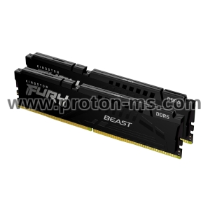 Memory Kingston FURY Beast Black 16GB(2x8GB) DDR5 6000MHz CL30 KF560C30BBK2-16