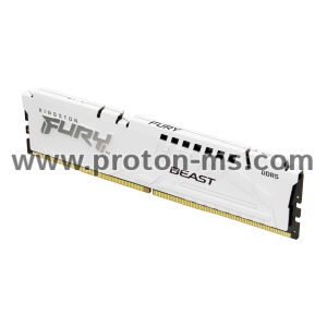 Памет Kingston FURY Beast White 32GB DDR5 6000MHz CL30 KF560C30BWE-32 - AMD EXPO