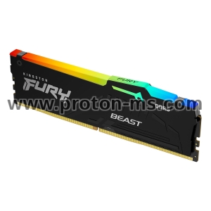 Памет Kingston FURY Beast Black RGB 32GB DDR5 6000MHz CL30 KF560C30BBA-32
