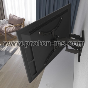 Стойка за TV Hama FULLMOTION, 600x500, 229 см (90") до 50 кг, напълно мобилна