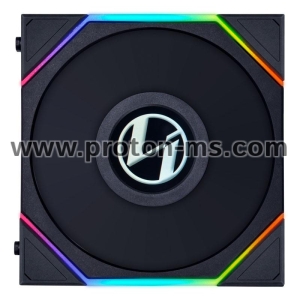 Комплект 3 броя Вентилатор Lian Li UNI FAN TL Reverse LCD 120mm - Black