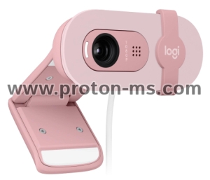 Web Cam with microphone Logitech BRIO 100, Full-HD, USB-A, Rose