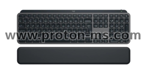 Kлавиатура Logitech MX Keys S, Bluetooth, Illuminated, Подложка за китка, Черна