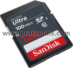 Карта памет SANDISK Ultra SDXC, 128GB, Class 10 UHS-I, 100 Mb/s