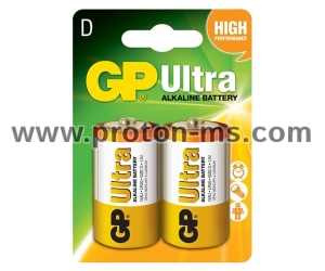 GP Alkaline battery ULTRA LR20 / 2 pcs. pack / 1.5V GP GP-BA-13AU21-SB2