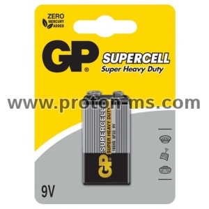 Zinc carbonic battery GP 6F22 Supercell 1 pcs. 9V