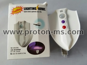Lightning Bowl Toilet Light 8 Colors UV Sterilizer Motion Activated LED Sensor