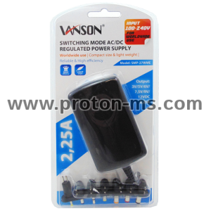 Vanson 27W Switching Mode AC/DC Regulated Power Supply (SMP-27WME)