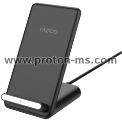 Безжично зарядно устройство RAPOO XC210, Qi, 7.5/10W, Черен 