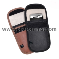 Заглушаващ сигнала калъф за ключ за автомобил, кредитна карта, RFID, Car Key Signal Blocker Pouch RFID /WIFI /GSM /LTE /NFC Blocker Cell Phone Signal Blocking Protector Bag Keyless